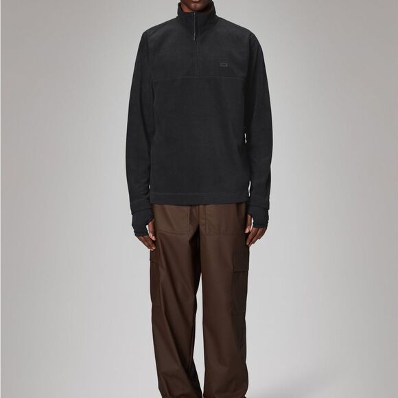 Rains Addis Fleece Half Zip black size Medium nwt - Picture 2 of 7